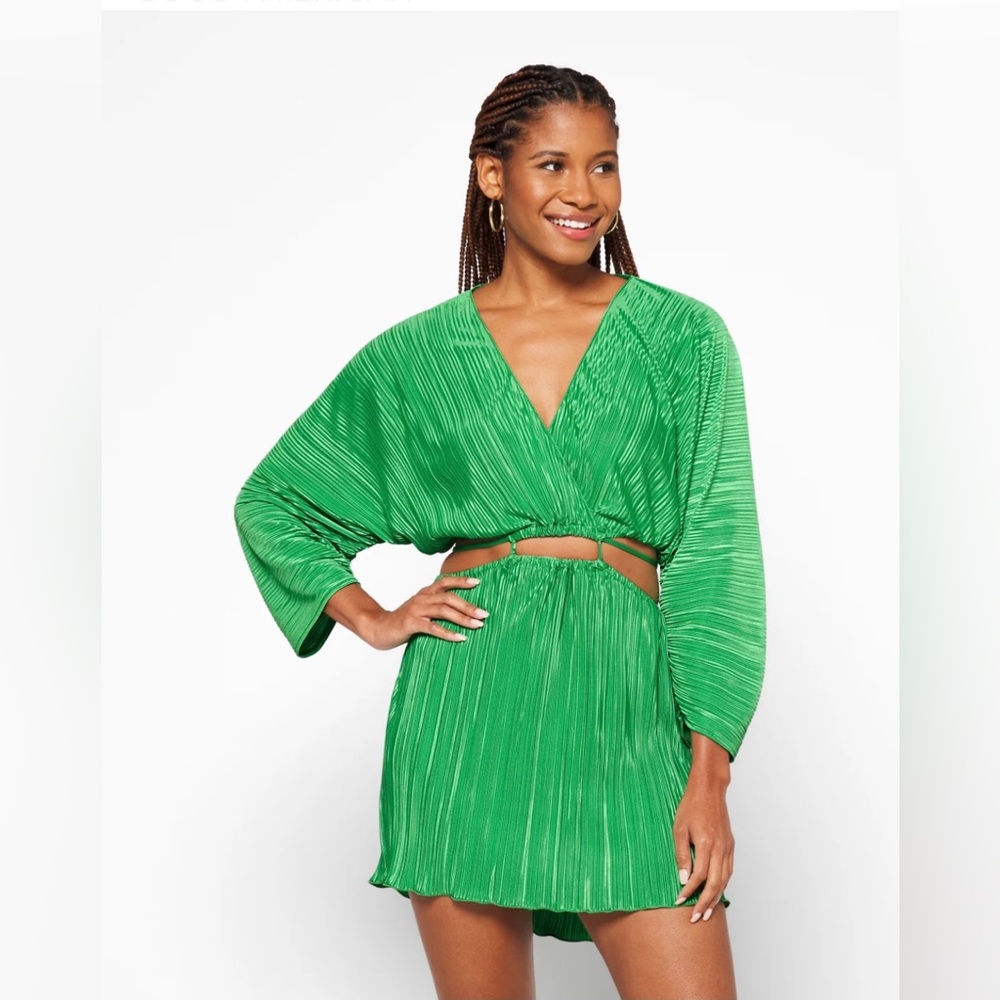 Good American Plisse Sculpted Dress